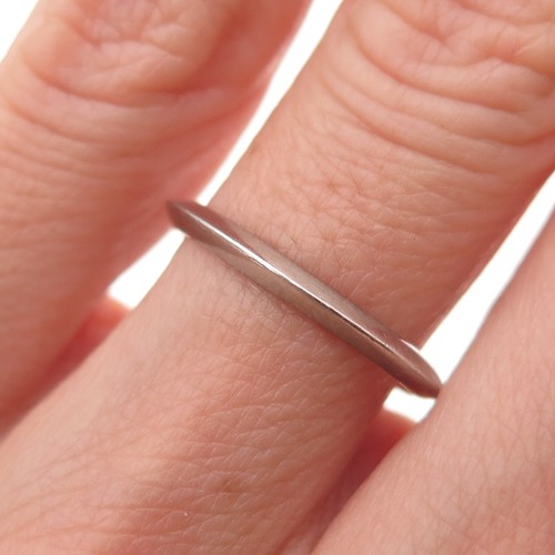 Tiffany & Co. 950 Platinum Vintage Knife-Edge Wedding Band Ring Size 6