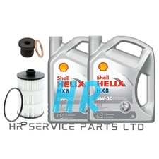 KIT DE SERVICIO DE CAMBIO DE ACEITE CARCASA HX8 10L Y FILTRO DE ACEITE PARA AUDI RS7 4.0 TFSI 2013-18