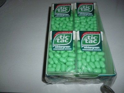 TIC TAC    WINTERGREEN    12   1 OZ    PIECES   SEALED    NEVER OPENED