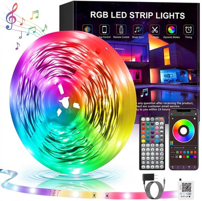 Tiras De Luces LED 100 Pies Decoracion Para Cuarto Techo Casa Con Control Remoto