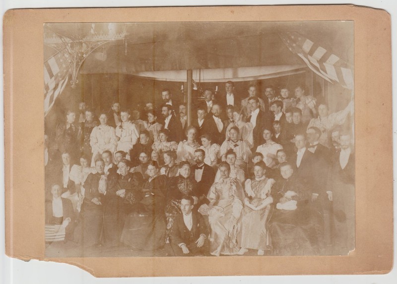 George Washington's Birthday Celebration 1895 - Germany?- American Flag (Read)