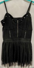 Balera Black Corset Peplum Dance Top Tulle Skirt Punkcore Ballerinacore CHP 2