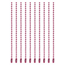 Ball Bead Chains, 4.7 Inch, Magenta  120 Pcs , Dog Tag Chain Keychain