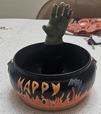 Gemmy Halloween Witch's Cauldron Battery Operated Trick Or Treat No Movement 