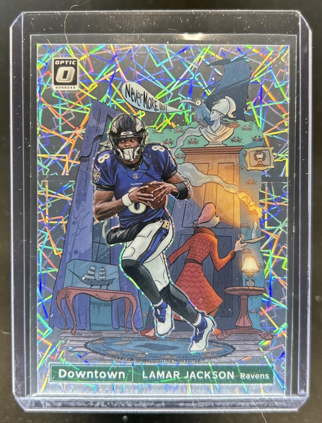 2021 Panini Donruss Optic Lamar Jackson Downtown! SSP #DT-9 Ravens