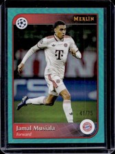 2024-25 Topps Merlin Chrome UEFA Jamal Musiala Aqua Refractor #/75