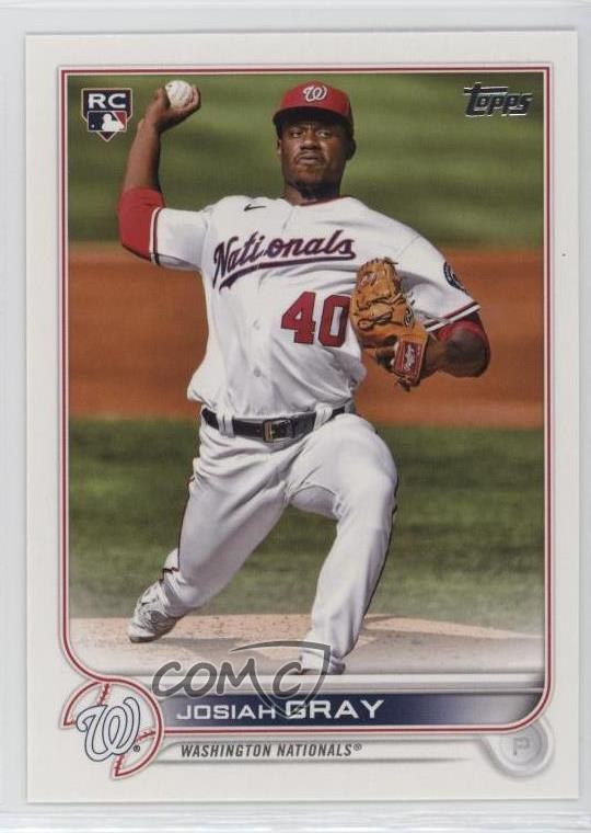 2022 Topps Series 1 Josiah Gray #43 11gl