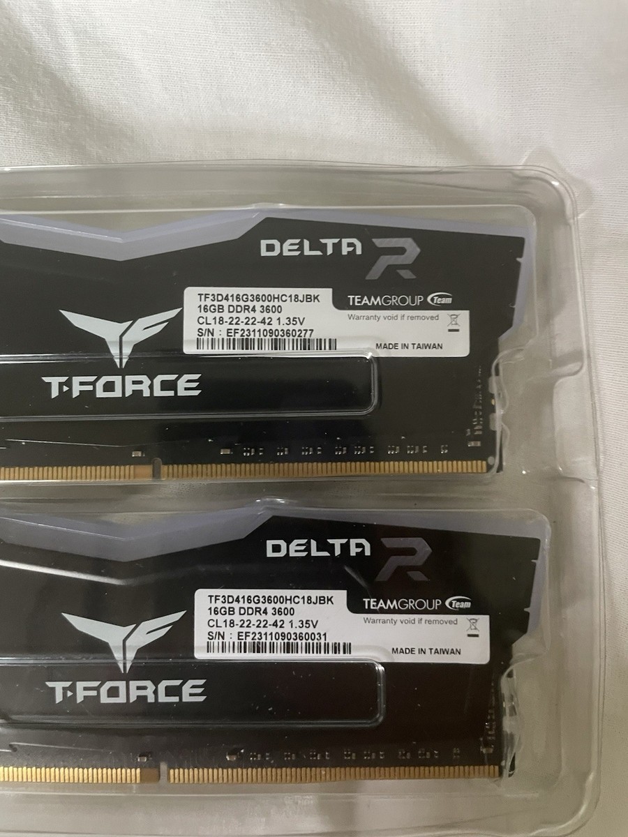 TEAMGROUP T-Force Delta RGB DDR4 32GB (2x16GB) 3600MHz RAM | eBay