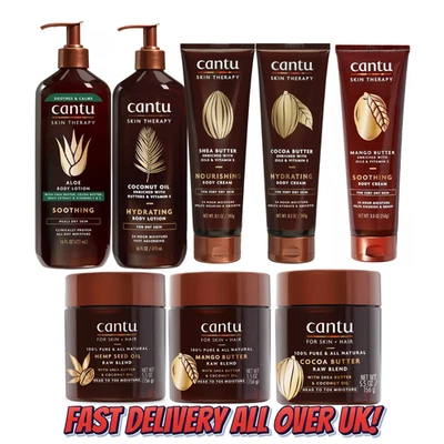 Cantu Skin Therapy Soothing & Hydrating Body Care for Healthy Skin & Hair