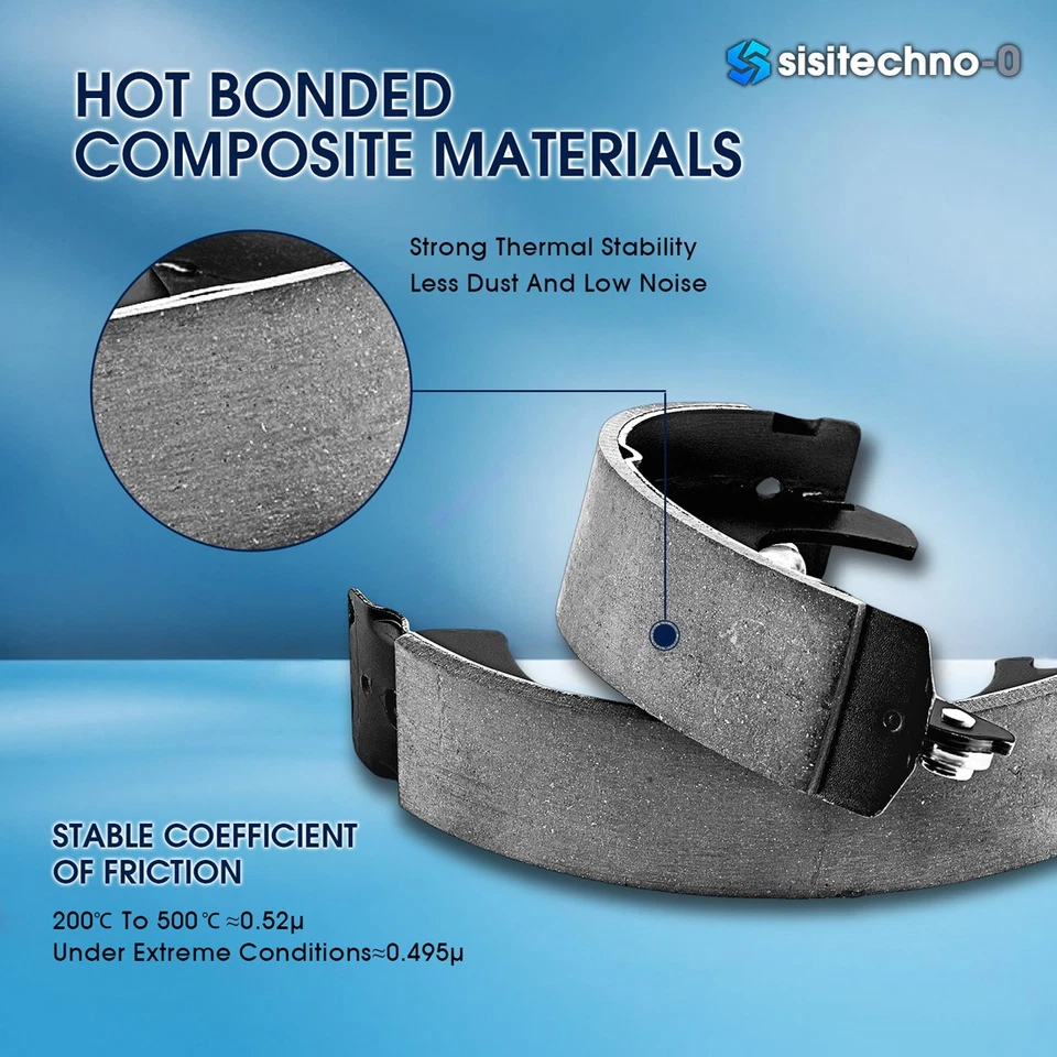 Front Drum Brake Shoes for 1955 1956 1957 Chevrolet Truck 4.3L - Image 3 of 4