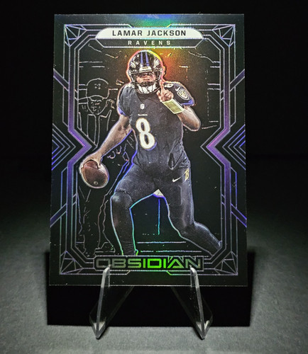 Lamar Jackson #5 2022 Panini Obsidian card