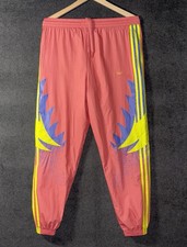 ADIDAS Track Pants Originals Pink Women  s Joggers Size Small Mesh Lined