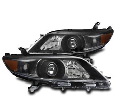 For 11-17 Toyota Sienna Van Projector Headlights Headlamps Black Leftright Pair For 11-17 Toyota Sienna Van Projector Headlights Headlamps Black Leftright Pair