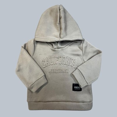 GUENS California West Coast Beige Hooded Pullover Sweater Size 3T/4T  -190