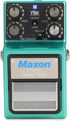 Maxon ST9Pro+ Super Tube Guitar Effect Pedals 4PDT True Bypass Japan Fast Ship