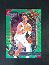 50/50≈1/1 2024-25 Panini Select Jalen Johnson #247 Courtside Green Wave