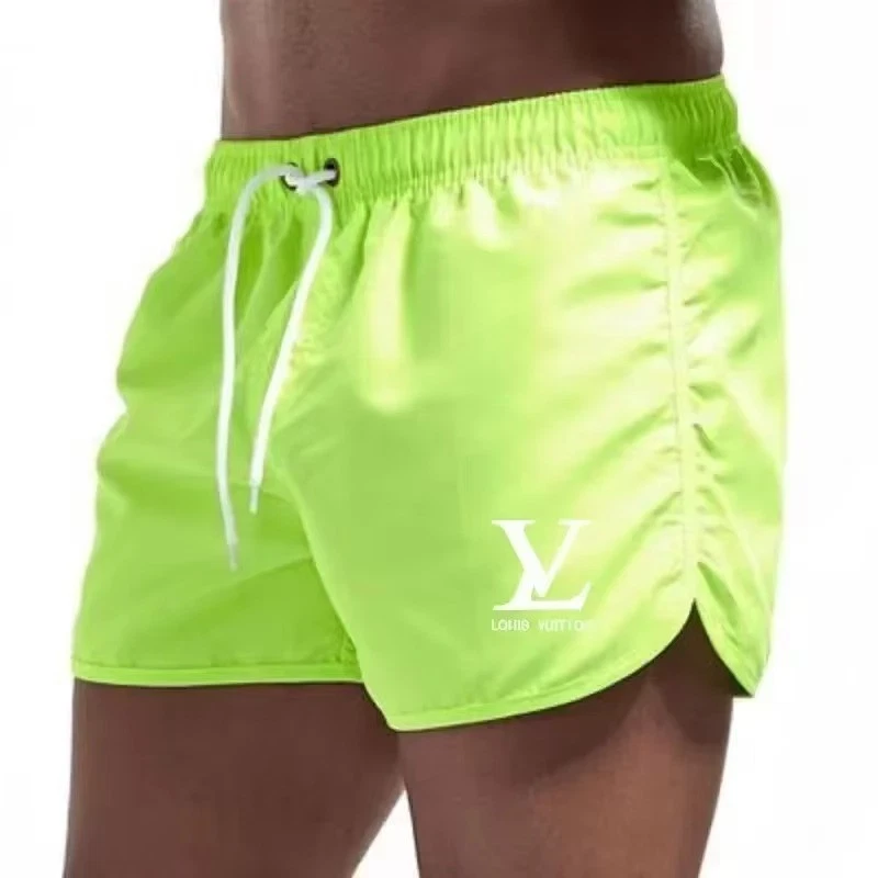 Summer Men Fitness Shorts Quick Drying Gym Beach Shorts For Running Breathable