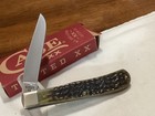 Case Collector Club Barehead single blade Trapper Knife, green bone Unused  — photo 5