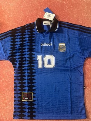ADIDAS ARGENTINA IS0266 1994 AWAY MARADONA LAST GOAL GREECE 2-Tone XS JERSEY