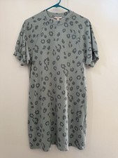 Comp Vintage green Print Dress With Pockets Size S