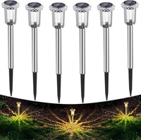 Solarleuchten LED Warmweiß 6 StüCk Wasserdicht FüR Garten Terrasse AußEn Wege