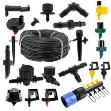 4mm Micro Irrigation Watering System Tubing with Matching Connectors DIY Garden