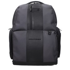 Piquadro Gray Nylon Backpack 100% Authentic