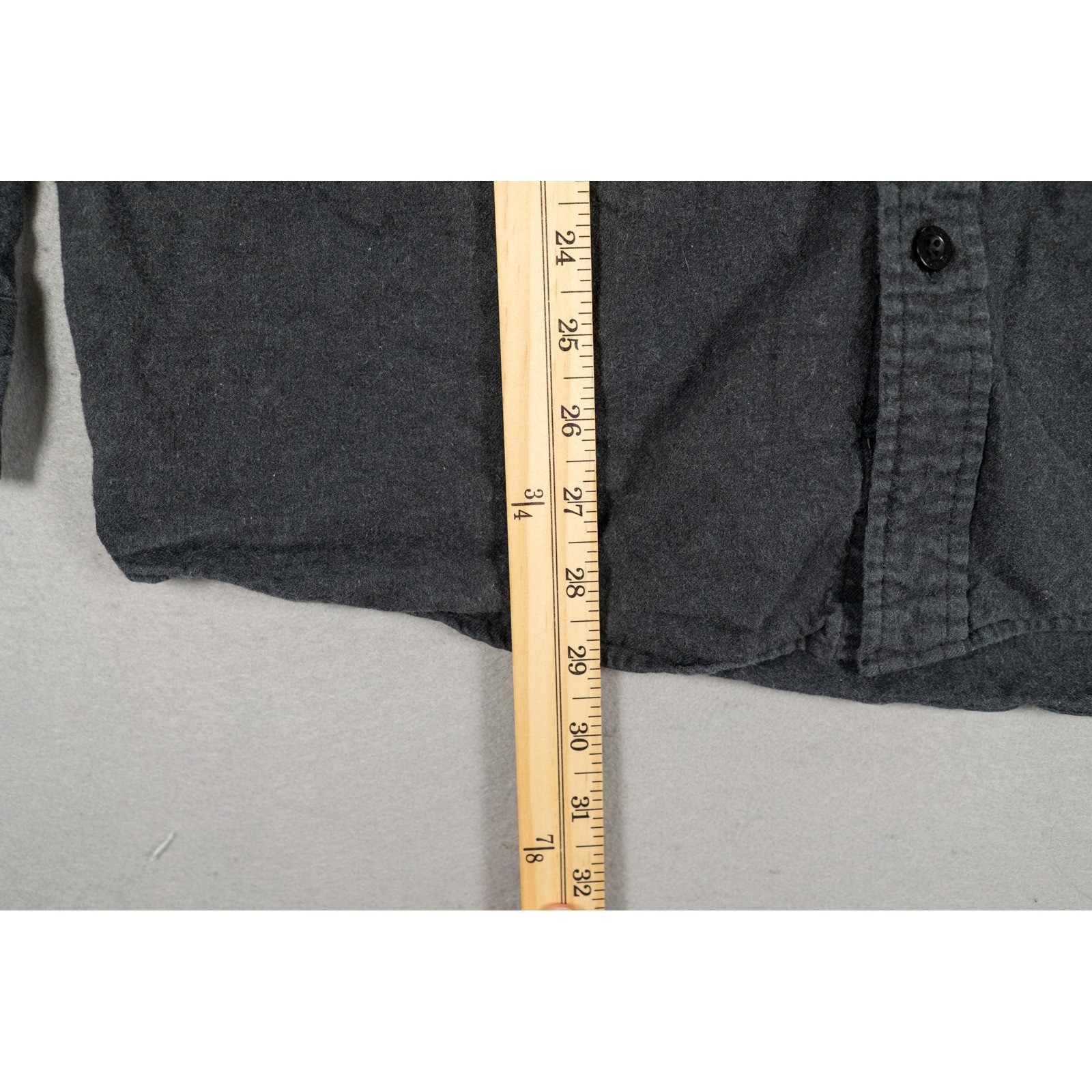Pladra Mens Shirt Large Cotton Flannel Long Sleeve Fish Print Grey Button Down image 10