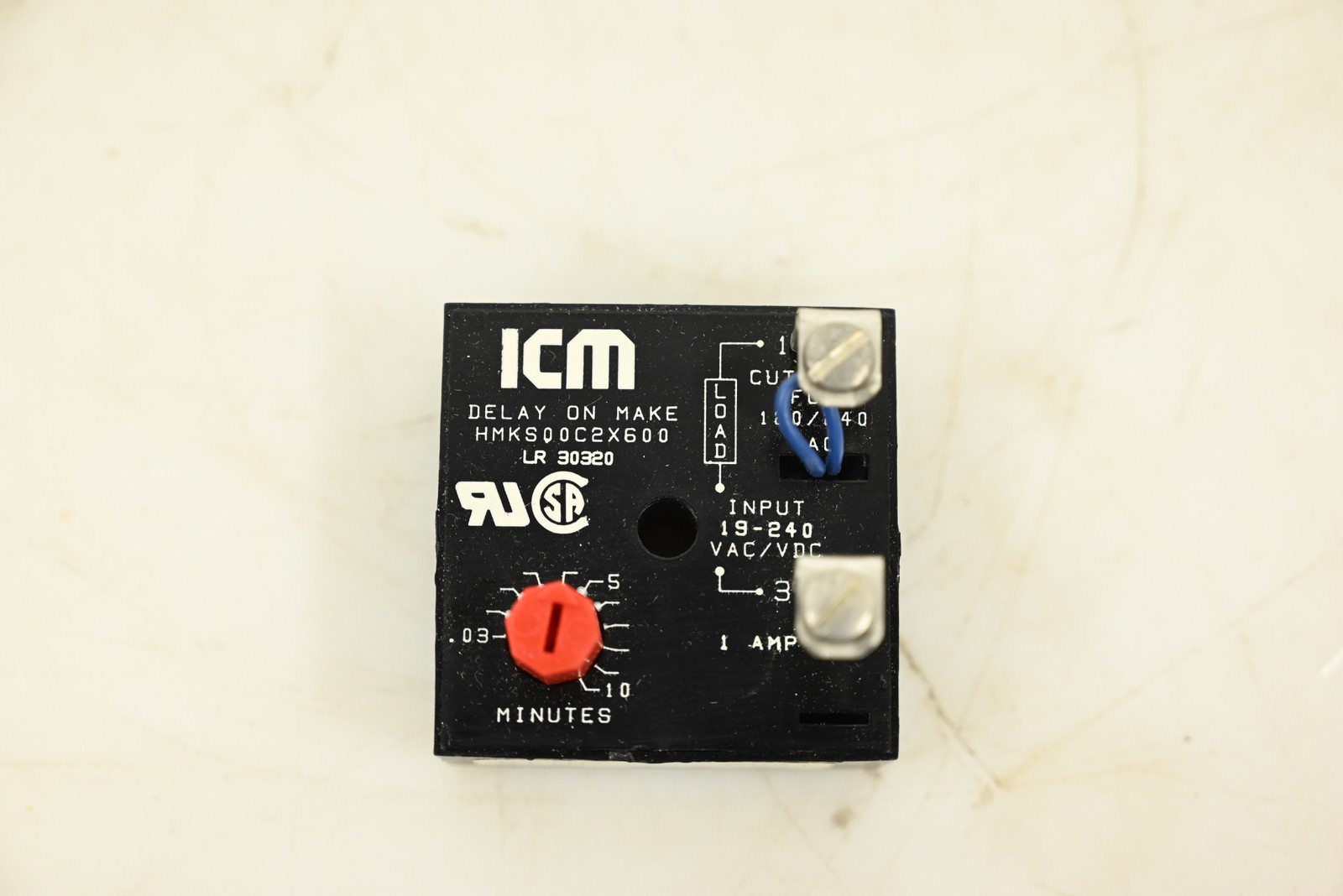 Time Delay Relay: On Delay, Delay On Make Relay, 1.5 sec to 600 sec, 18 to 240V 