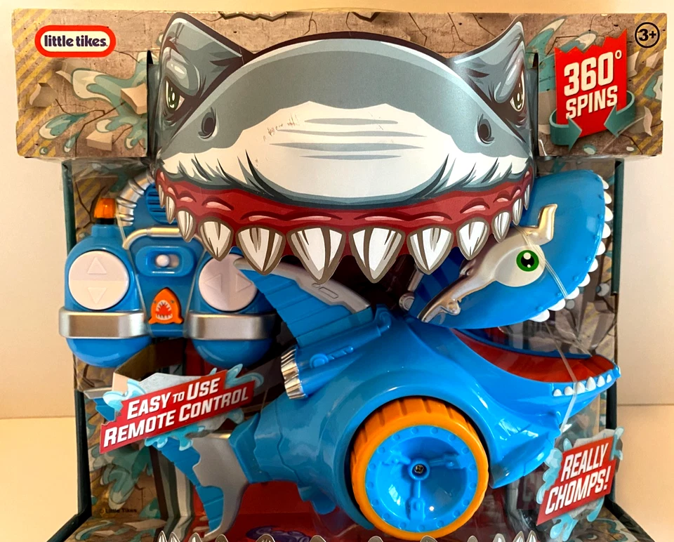 Little Tikes Shark Strike RC Remote Control Car Chomping 360 Spins NEW in Box - Image 2 of 4