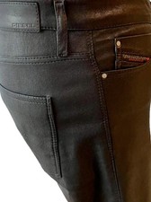 !!️ DIESEL LEDERHOSEN LEATHER JEANS LEATHER JEANS PANTS LEATHER PANTS LIKE LEVI'S W30 L34