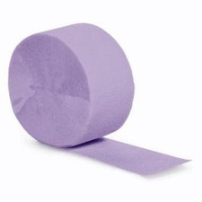 Lavender Crepe Paper 81-Foot Roll Streamers Hanging Decoration Party Supplies