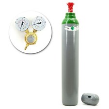 Gasflasche mit Reduzierer Reines 4.8 Argon 100% Schwei&szlig;gas 10 Liter TIG/WIG MIG