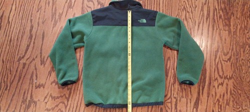 The North Face Boys XL 18/20 Green Fleece Jacket Full Zipp Polartec Recycled - Picture 6 of 6
