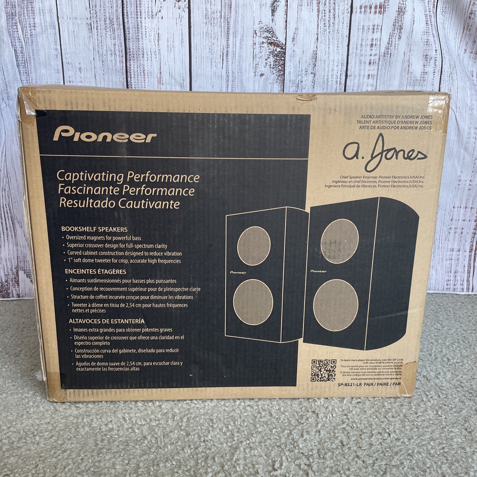 Pioneer SPBS21LR Bookshelf Speakers for sale online eBay