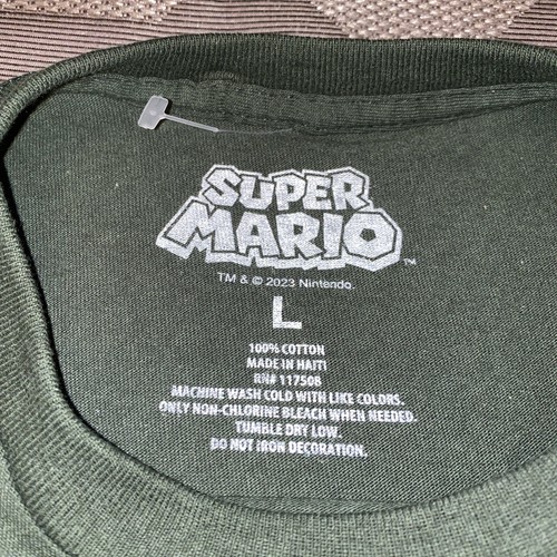 NEW Super Mario Official Nintendo Men’s Tshirt Large With Tag Great Graphics! - Picture 10 of 14