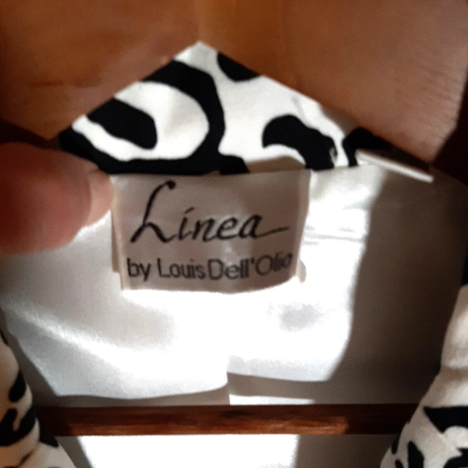 Chaqueta Linea para mujer talla XS totalmente forrada negra/blanca con estampado de leopardo Foto 4 de 4