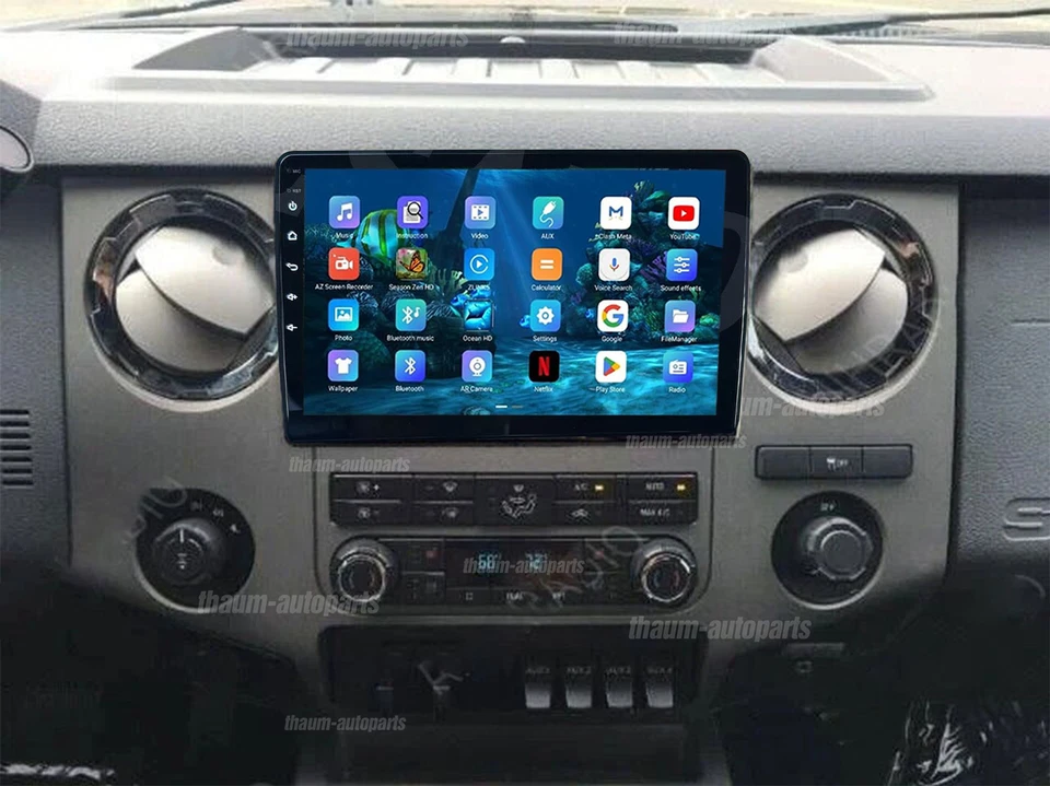 For 2005-14 Ford F-250 F-350 Super Duty Android 13 CarPlay Radio 10" Stereo GPS - Image 2 of 4