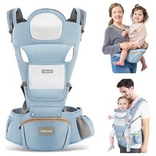 Safotad Baby Carrier with Hip SeatErgonomic M Position 6in1 Baby Carrier Newb...