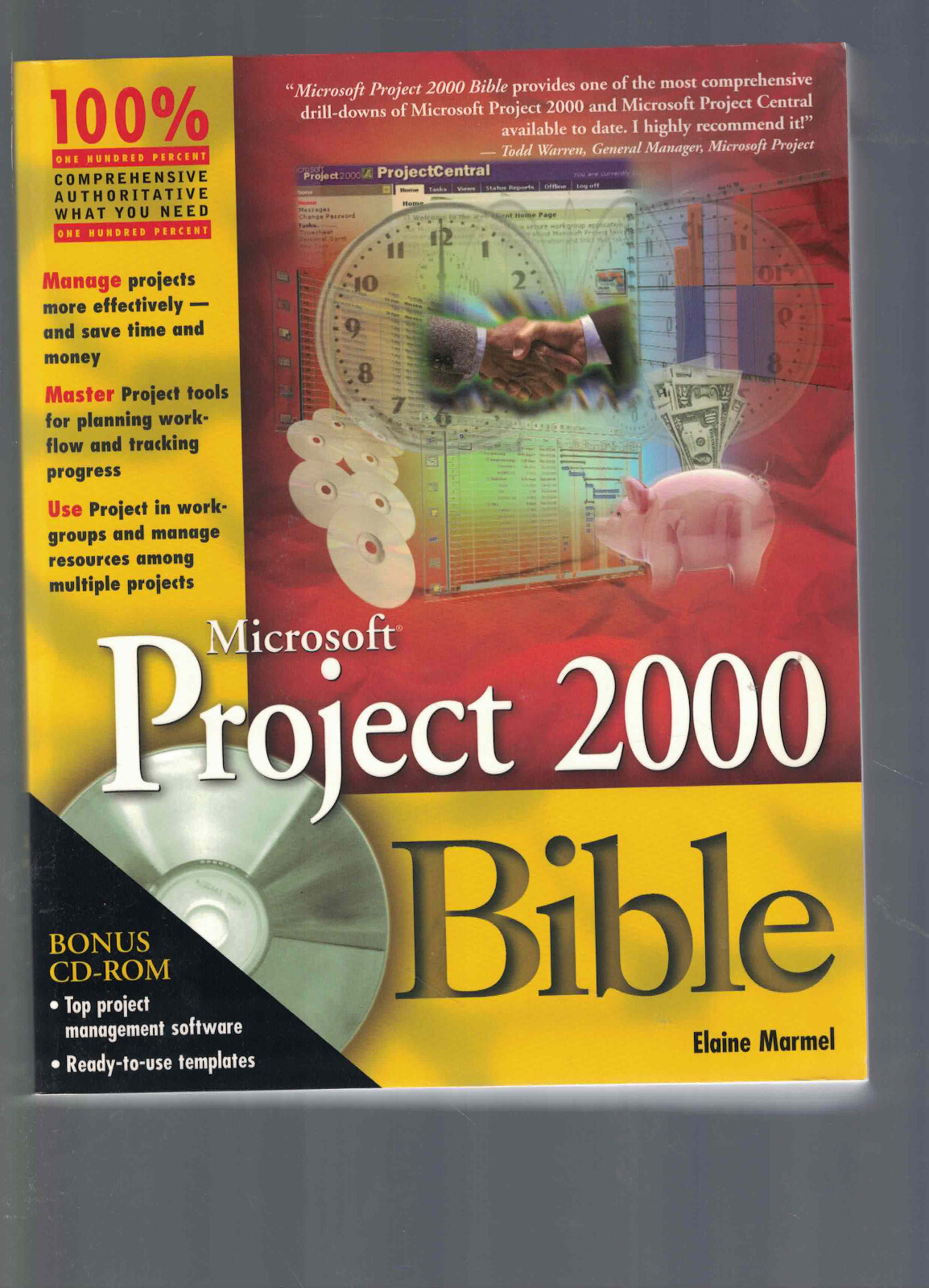 Microsoft Project 2000 Eng Cd R Bible Ser.: Microsoft Project 2000 Bible by Elaine J. Marmel (2000 ...