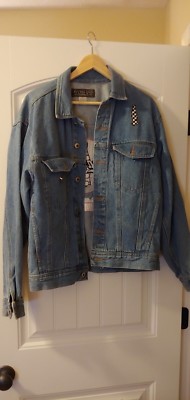 Rivers End Nascar Coca Cola Denim Button Down Jacket - Ladies S