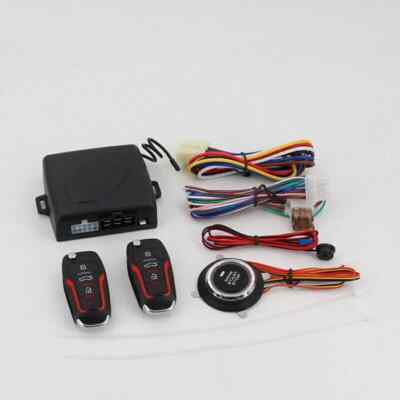 Car Keyless Entry Engine Start Alarm System Push Button Remote Starter Stop Kit