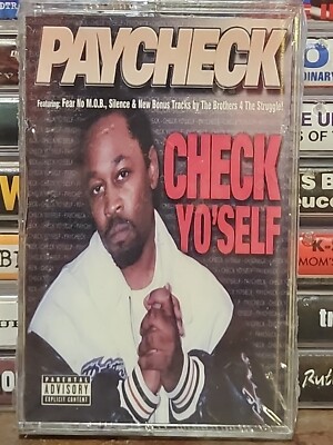 PAYCHECK Check Yo Self SEALED Gangsta Rap Tape Ohio Midwest G-Funk Fear No Mob