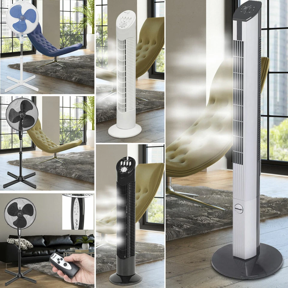 Ventilator Stehventilator Standventilator beweglich Windmaschine Kühl schwenkbar - Bild 3 von 3