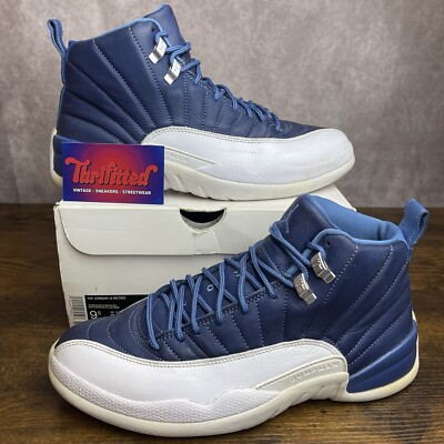 Jordan 12 Retro Indigo 2020 Size 9.5 130690-404 Blue White OG Rare Men s Shoe MJ