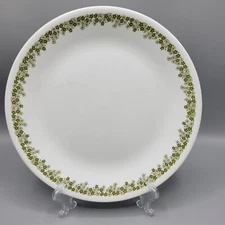 Corelle Livingware Spring Blossom Dinner Plate 10.25" Green Flower Design