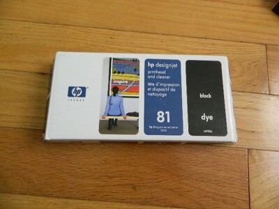 2012 GENUINE HP 81 Black PRINTHEAD/CLEANER C4950A DESIGNJET 5000 5500 NEW SEALED