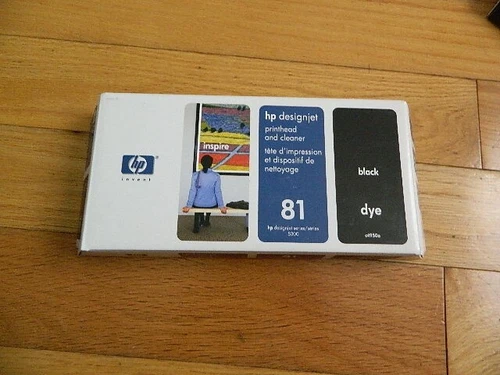 2012 GENUINE HP 81 Black PRINTHEAD/CLEANER C4950A DESIGNJET 5000 5500 NEW SEALED