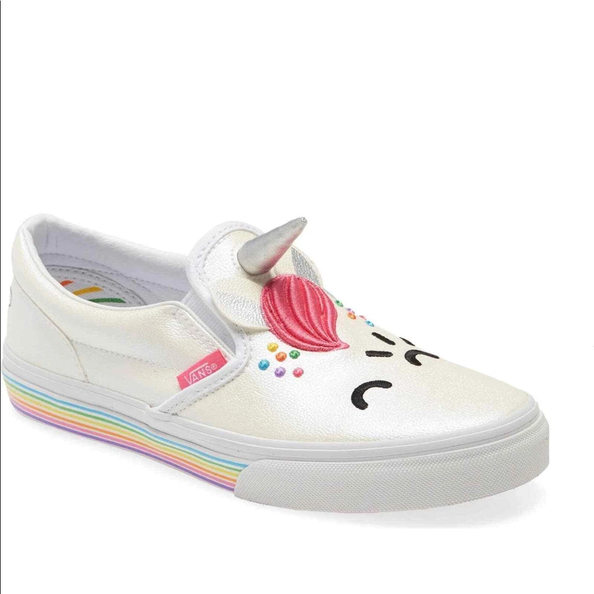 Vans Flour Kids Classic Unicorn Slip On Size 3.5 | eBay