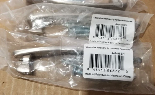 2x Elements 449-96SN 96 mm C/C Hadly Pull Finish: SN Brand New - Picture 1 of 2